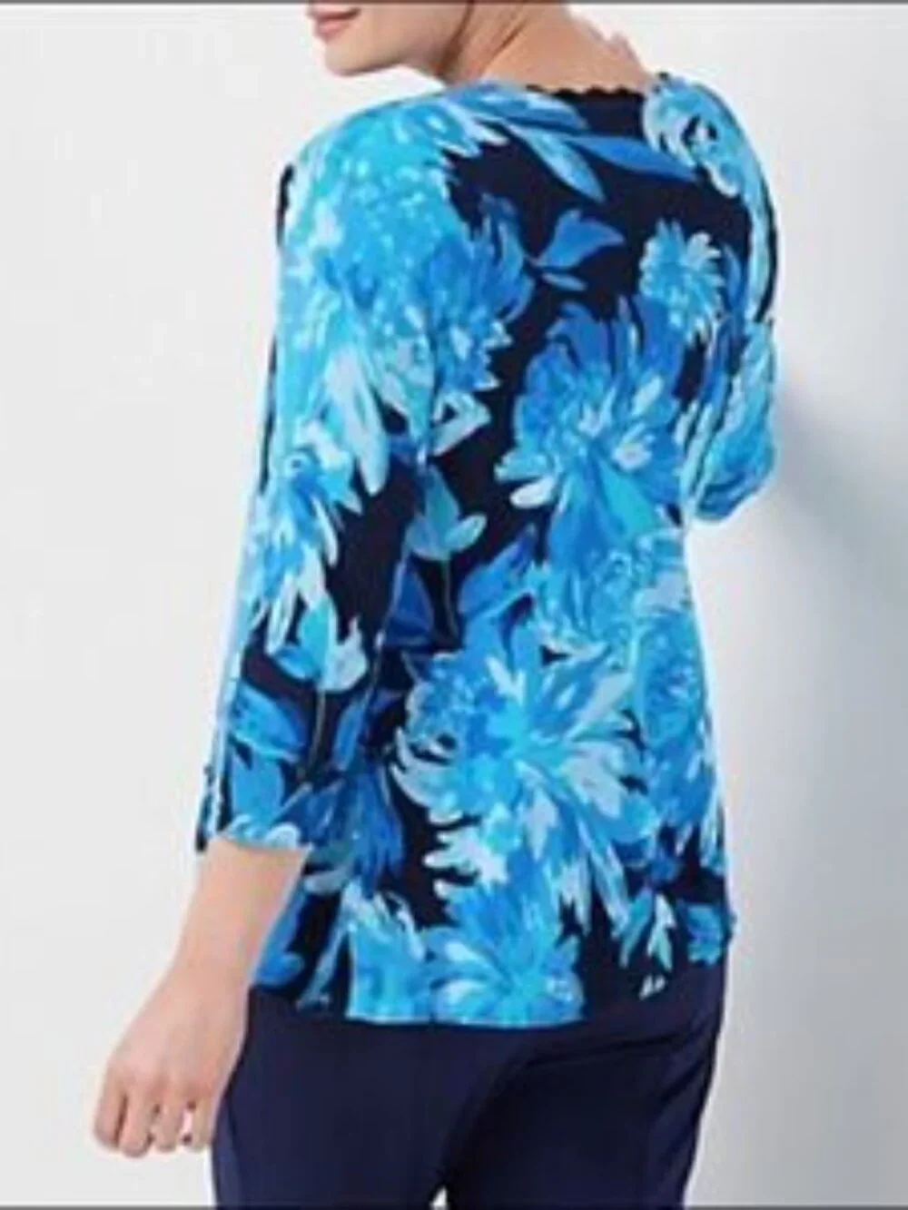Isaac Mizrahi Watercolor Floral Printed Cardigan
